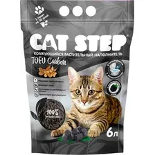 Наполнитель для туалета Cat Step Tofu Carbon / 20333034 (6л/2.7кг)
