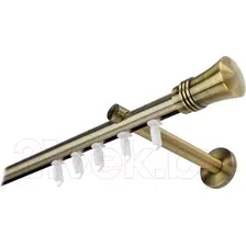 Карниз для штор Lm Decor Гиро 1р 19мм (антик, 2.0м)