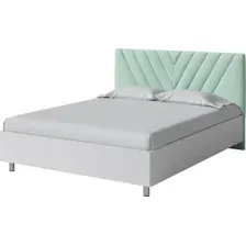 Кровать PROxSON Ora 120x200 (белый/Teddy 337 мятный)