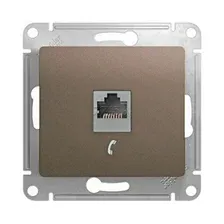 Розетка телефонная Systeme Electric Glossa GSL000881T