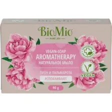 Мыло BioMio BIO-SOAP Пион и эфирное масло Пальмарозы, 90 г