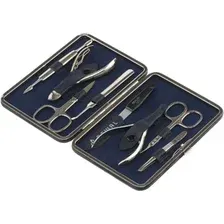 Набор для маникюра и педикюра Dewal 906BLUE (синий)