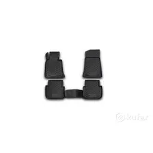 Комплект резиновых автомобильных ковриков в салон BMW 3-series E46 1998-2005, 4 шт. полиуретан ELEME