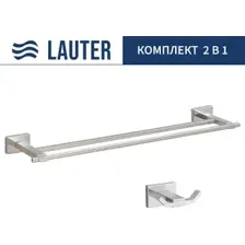 Набор аксессуаров для ванной Lauter 21TS1019 + 21TS1011 (Chrome, 2 предмета)