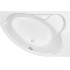 Ванна Cersanit Kaliope 153x100 R 63442 (с ножками, экраном и сифоном Prime черный)