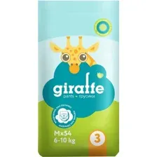 Трусики-подгузники Lovular Giraffe M 6-10 кг 429709 (54 шт)