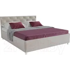 Кровать Мебель-АРС Классик 140 (бархат бежевый/Star Velvet 6 Beige)