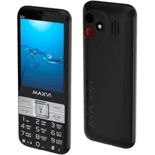 Кнопочный телефон Maxvi B33 (черный)