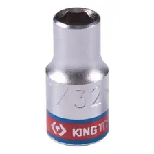 KING TONY Головка торцевая стандартная шестигранная 1/4', 7/32', дюймовая 233507S