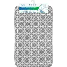 Коврик для ванной Вилина 7068 002, 50x85, противоскользящий, серый