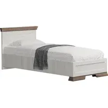 Кровать Black Red White Marselle LOZ90х200 М (ясень снежный/дуб сонома темный/ясень снежный)
