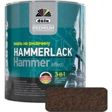Эмаль Dufa Premium Hammerlack на ржавчину молотковая (750 мл, коричневый)