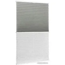 Плиссе Delfa Basic Uni СПШ-3111/3504 Basic Transparent (81x160, серый/белый)