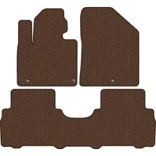 Комплект ковриков для авто Alicosta Kia Sorento Prime III (suv 7 мест / UM) 2014 - 2020 (коричневый, сота)