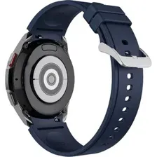 Ремешок Rumi Classic силиконовый для Samsung Galaxy Watch4/5/6 (20 мм, темно-синий)