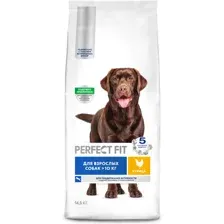 Корм сухой Perfect Fit для собак средних и крупных пород старше года с курицей, 14,5 кг