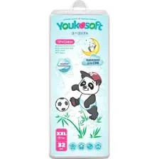 Трусики-подгузники Youkosoft Универсальные премиум 15+ XXL (32 шт)