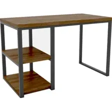Стол Hype Mebel Дэск-2 110x50 (черный/дуб галифакс олово)