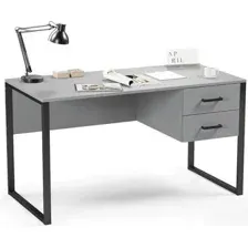 Стол Soma Slava 135x66 (серый/черный)