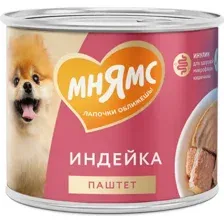 Влажный корм для собак Мнямс Комфортное пищеварение. Паштет из индейки / 705083 (200г)