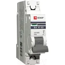 Выключатель автоматический EKF ВА 47-63 1Р 50А (C) PROxima mcb4763-1-50C-pro