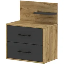 Тумба Интерлиния Loft LT-Т55 (дуб золотистый-антрацит)