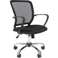 Офисное кресло CHAIRMAN 698 Chrome (черный)