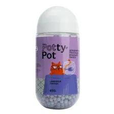Кондиционер для кошачьего туалета Potty-Pot Дезодорирующие гранулы Лаванда (450г)