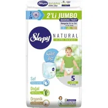 Трусики-подгузники Sleepy Natural 5 Junior 11-18 кг 2Х Jumbo (48 шт)