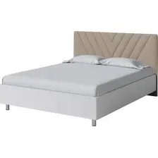 Кровать PROxSON Ora 120x200 (белый/Manhattan 5 пыльная роза)