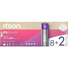 Комплект батареек Itson Power Alkaline LR6 AA (8+2шт)