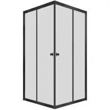 Душевой уголок Triton Вента Блэк А1 100х100 без поддона (прозрачное стекло)