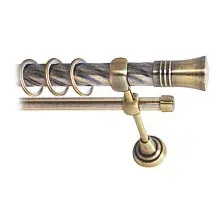 Карниз для штор Lm Decor Гиро 071 2р витой 25/16мм (антик, 2.4м)