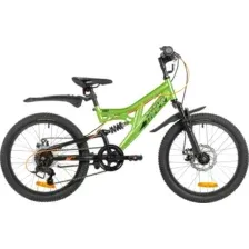 Детский велосипед Novatrack Shark 20 20SS6D.SHARK.GN6 (зеленый, разобранный)