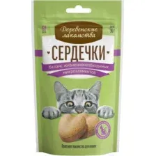 Деревенские лакомства Сердечки для баланса микроэлементов 30 г