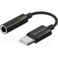 Адаптер Breaking AUX USB-C Черный 3.5мм