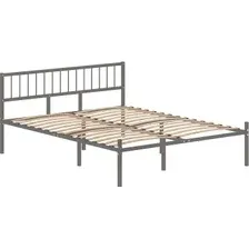 Кровать Домаклево Металика В3 180x200 (серый)