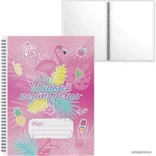 Набор папок Erich Krause Rose Flamingo c 40 карман. 53370 (4 шт)