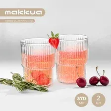 Набор стаканов Makkua Ribbed Glassware RG370