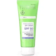 Крем для лица Eveline Cosmetics Face Therapy Prof Увлажняющий SPF50 c фильтрами UVA И UVB (30мл)