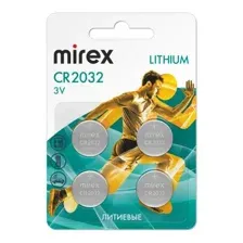 Батарейки CR2032 Mirex Lithium (4 шт)