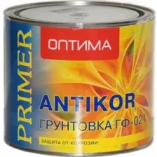 Акриловая грунтовка Оптима ГФ-021 1 кг (универсальная, красно-коричневый)