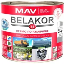 Грунт-эмаль BELAKOR 15 RAL 7011 серый матовый 2,4л/2,2кг