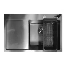 Кухонная мойка Stellar Decor S7850NB-L-D (нано черный)