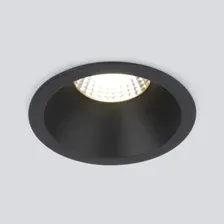 Светильник встраиваемый 7W 4200K BK черный 15266/LED
