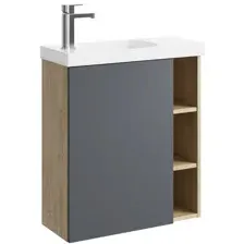 Aqwella Тумба с умывальником Alba ALB0106LDD+ALB0706GRМ+CMPSL.06.04.D