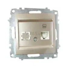 Розетка El-Bi Zena-Vega / 609-011400-247 (титан)