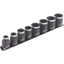 Набор торцевых ударных головок 3/8" 8-19 мм (8 шт.) Milwaukee ShW 4932478288