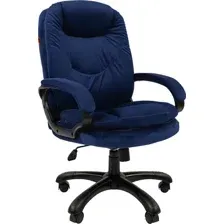 Кресло офисное Chairman Home 668 (Т-82 синий LT)