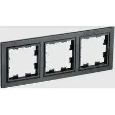 Рамка IEK Brite РУ-3-БрЧ